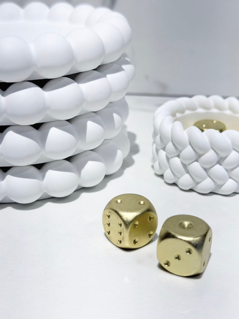 Handmade Mahjong Dice, Matching Dice Add-On for Your American Mahjong Table