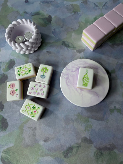 The Alicia Coaster, Handmade Modern Coaster for Your Mahjong Table