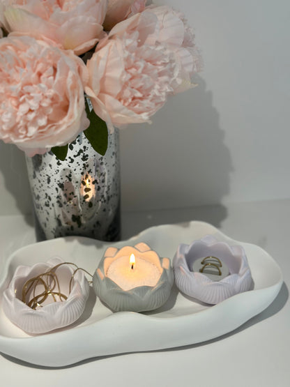 The Ava Dish, Handmade Floral Dice Dish for Your Mahjong Table