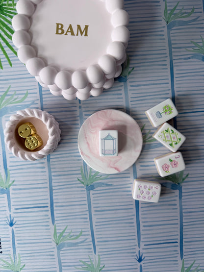 The Alicia Coaster, Handmade Modern Coaster for Your Mahjong Table