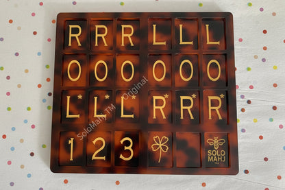 SoloMahj Practice Board, Tortoise Special Edition, Clover Size, Solo American Mahjong Training Board