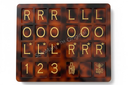 Travel SoloMahj Practice Board, Tortoise Special Edition, Weekender, Portable Solo American Mahjong Training Board