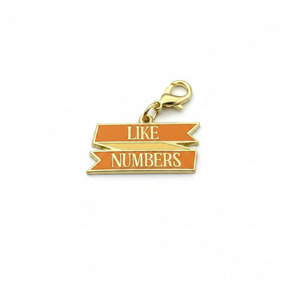 Gold cloisonne Like Numbers mahjong charm keepsake, designed by SoloMahj