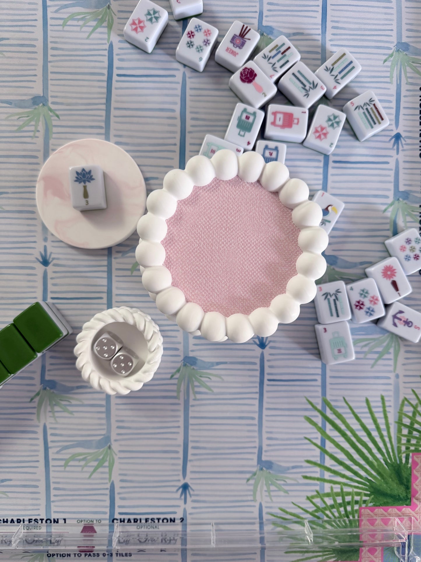 The Maddie Coaster, Handmade Coaster for Your Mahjong Table