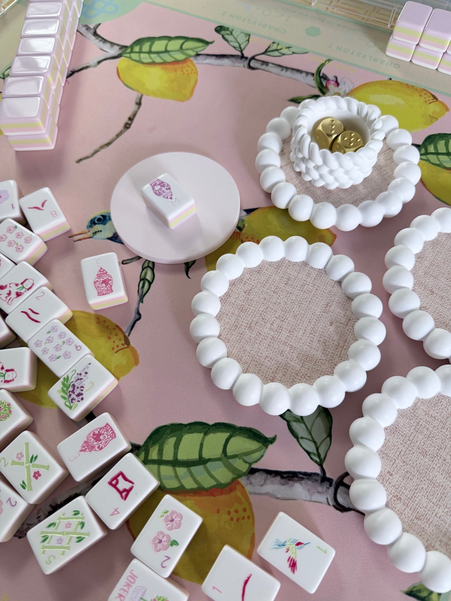 The Maddie Coaster, Handmade Coaster for Your Mahjong Table