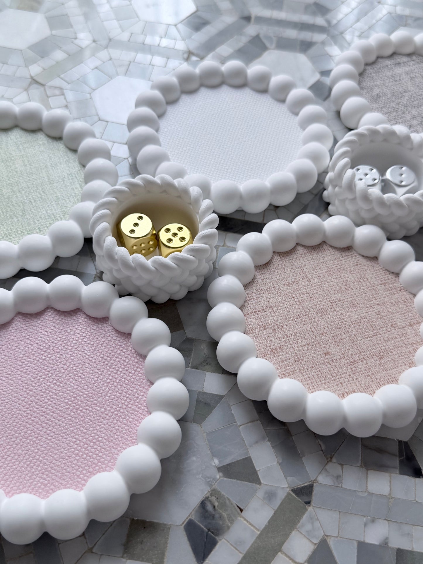 The Maddie Coaster, Handmade Coaster for Your Mahjong Table