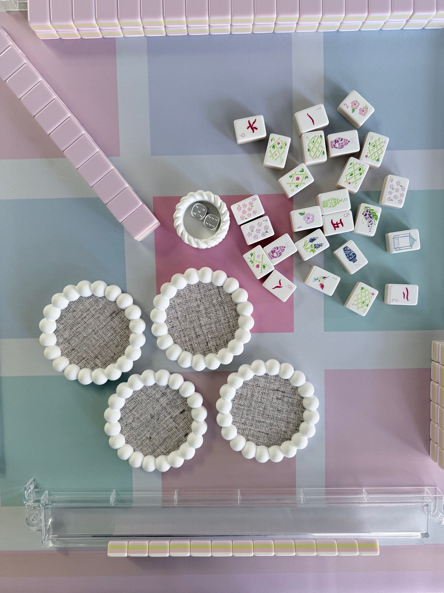 The Maddie Coaster, Handmade Coaster for Your Mahjong Table