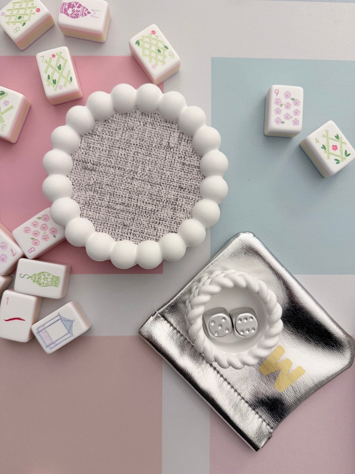 The Maddie Coaster, Handmade Coaster for Your Mahjong Table