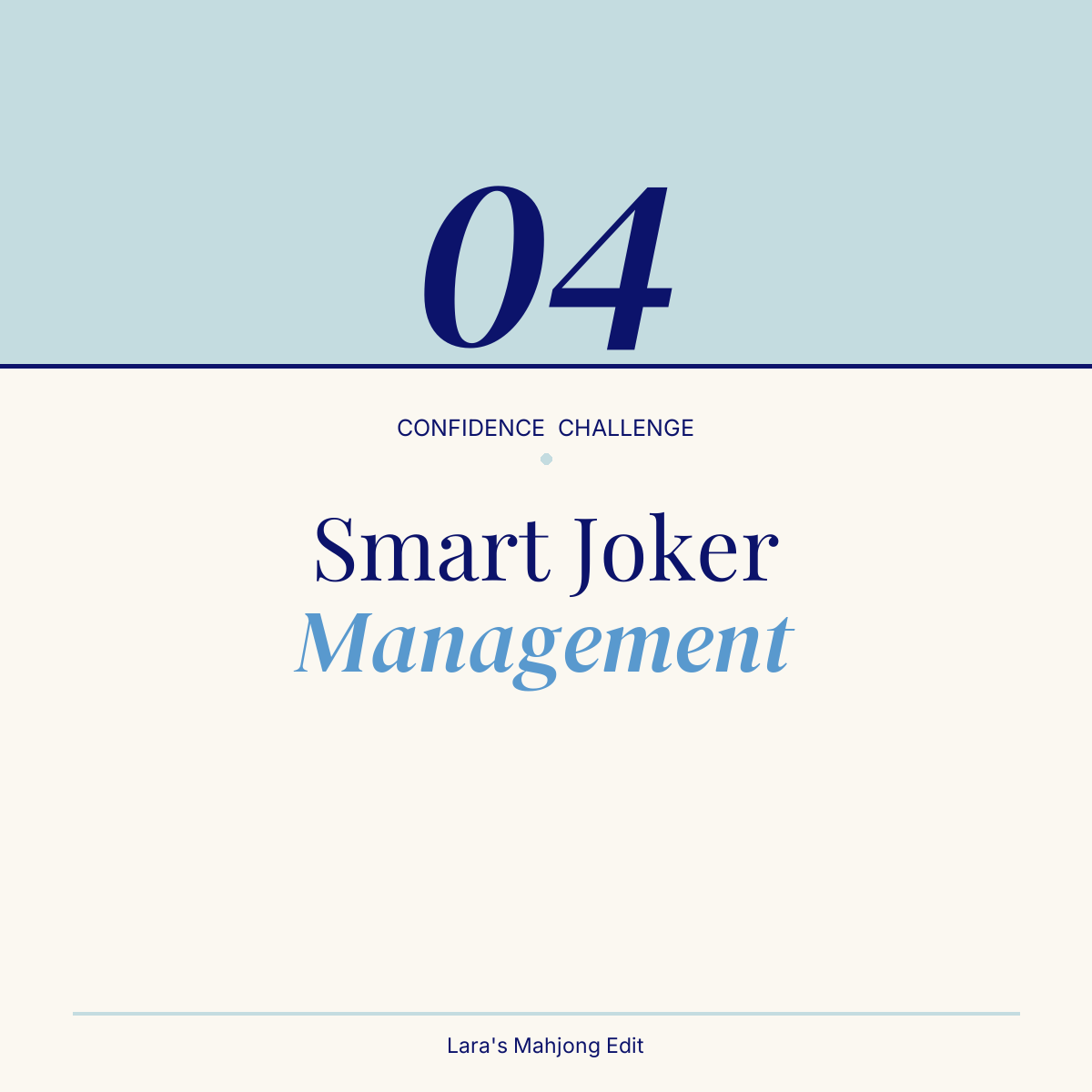 Joker Management | Mahjong Skill Builder