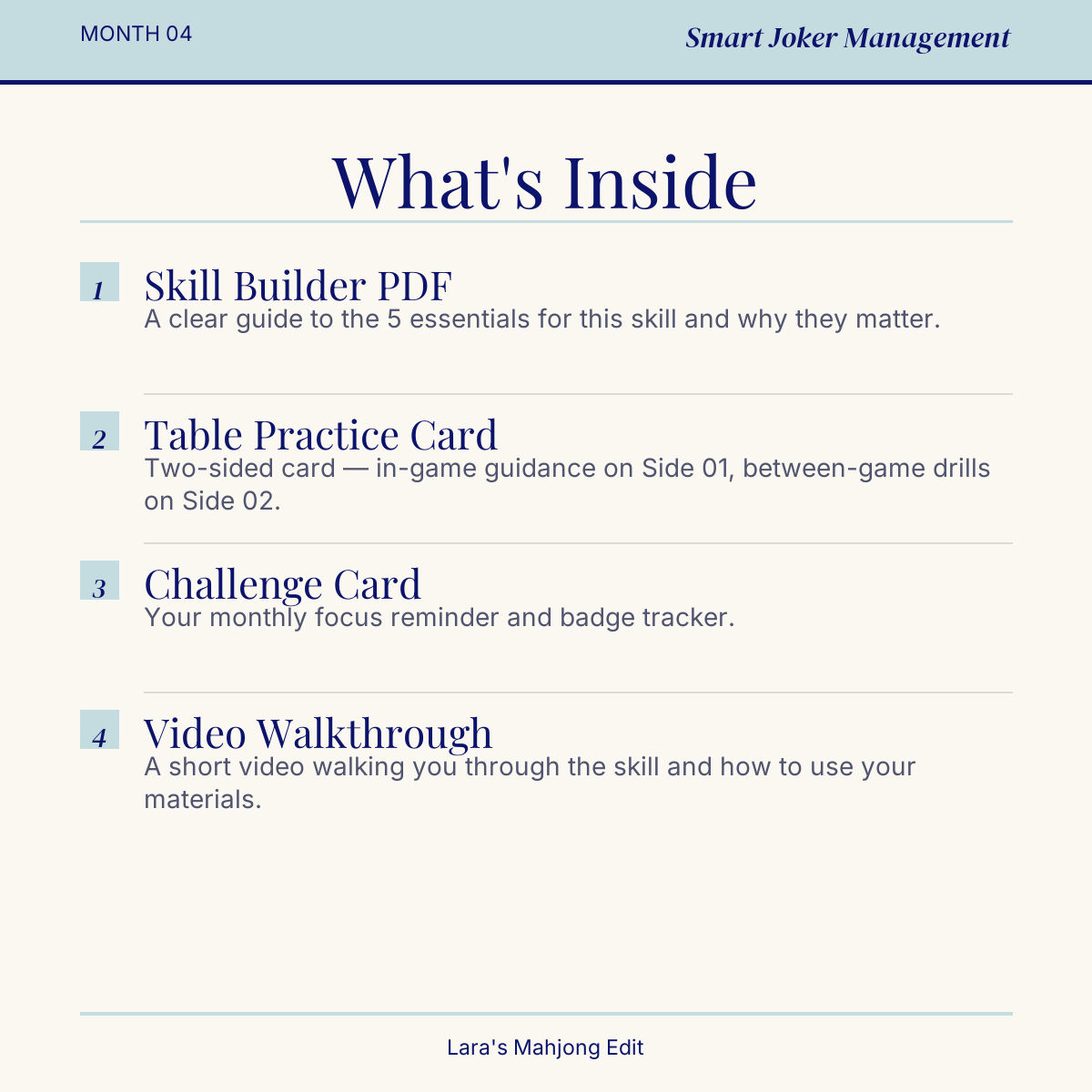 Joker Management | Mahjong Skill Builder