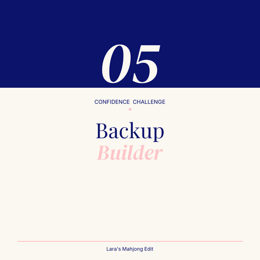 Backup Builder, Confidence Challenge Month 5, Digital American Mahjong Skill Builder for Keeping a Plan B and Pivoting Without Panic
