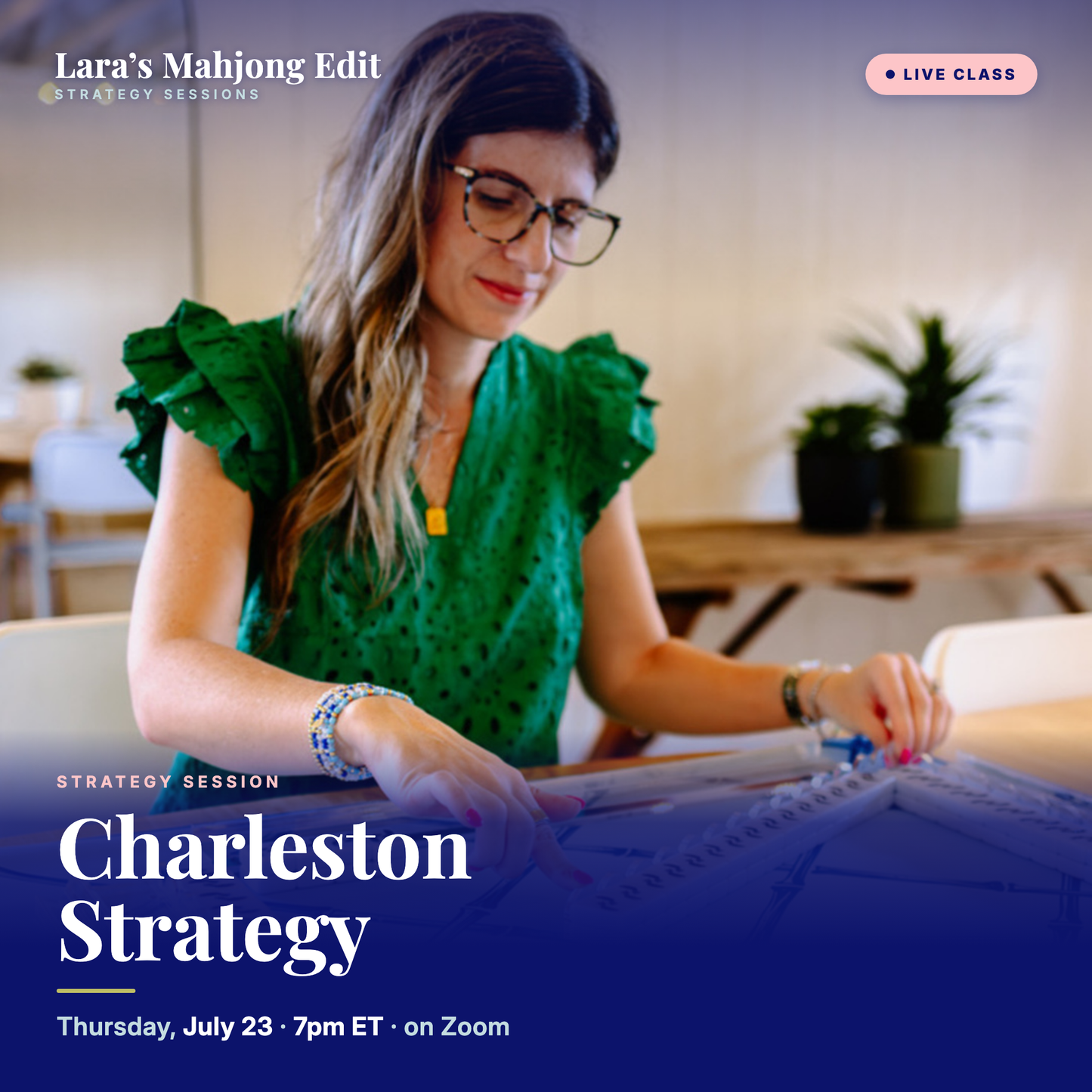 Strategy Session: Charleston Strategy - Thursday July 23, 2026 @ 7 PM ET