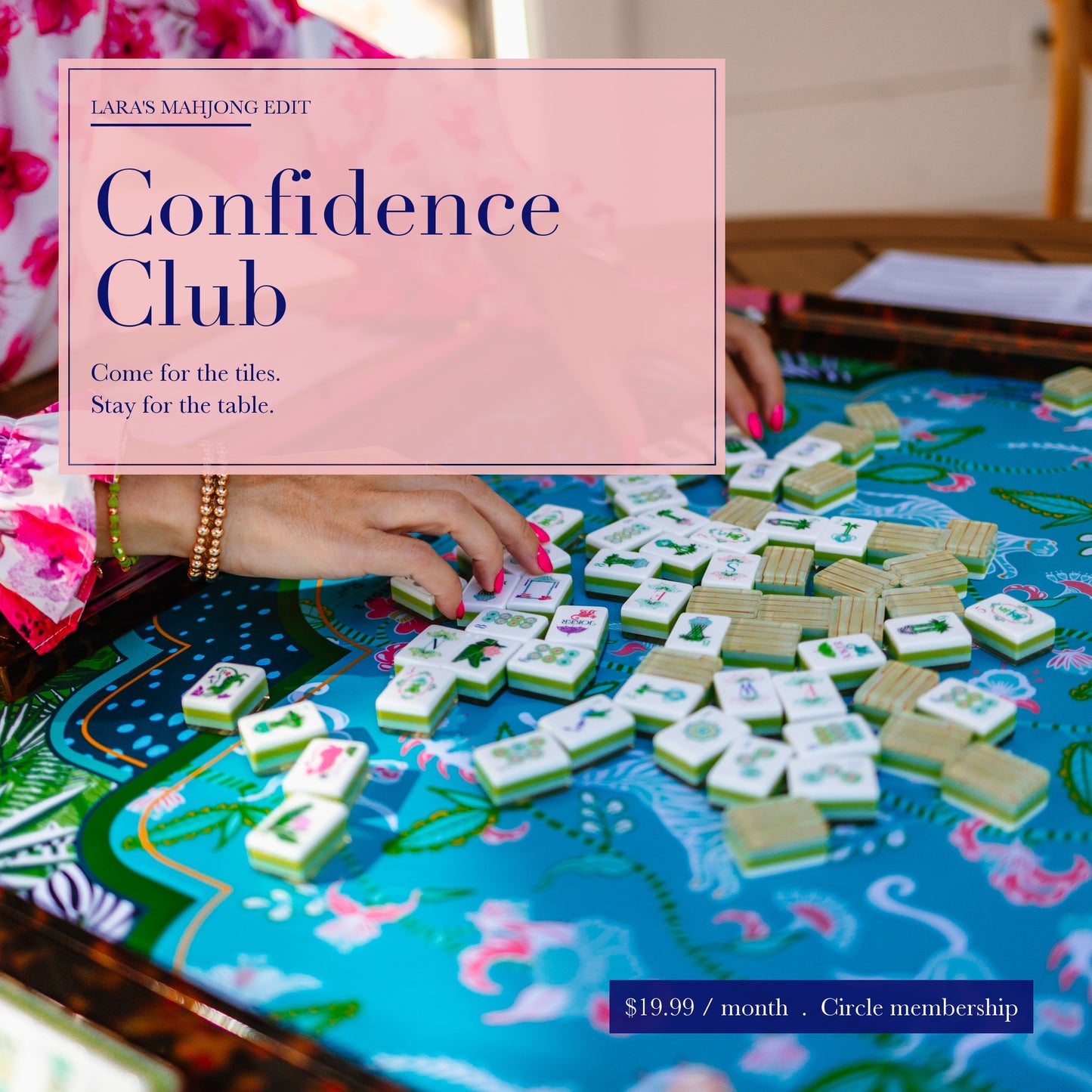 Lara of Lara's Mahjong Edit playing American mahjong - Confidence Club monthly membership