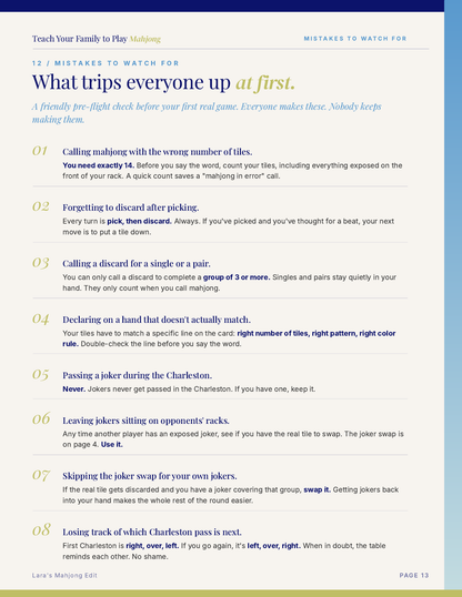 What to do when someone gets stuck.