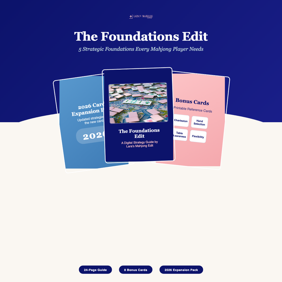 The Foundations Edit cover, American mahjong beginner strategy guide PDF
