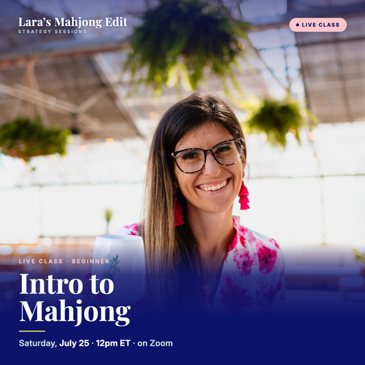 Intro to Mahjong (Live) - Saturday July 25, 2026 @ 12 PM ET