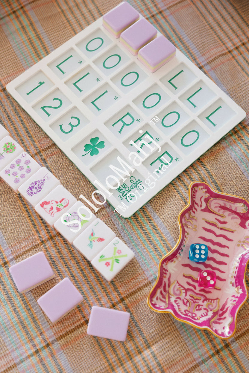 SoloMahj Practice Board, Clover Size, Solo American Mahjong Training Board