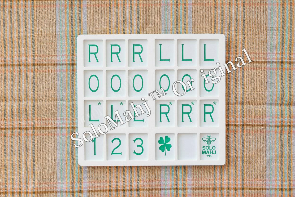 SoloMahj Practice Board, Clover Size, Solo American Mahjong Training Board