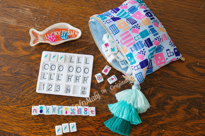 Travel SoloMahj Practice Board, JetSetter, Portable Solo American Mahjong Training Board