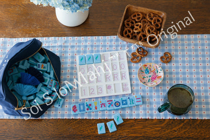 SoloMahj Practice Board, Poppy Size, Solo American Mahjong Training Board
