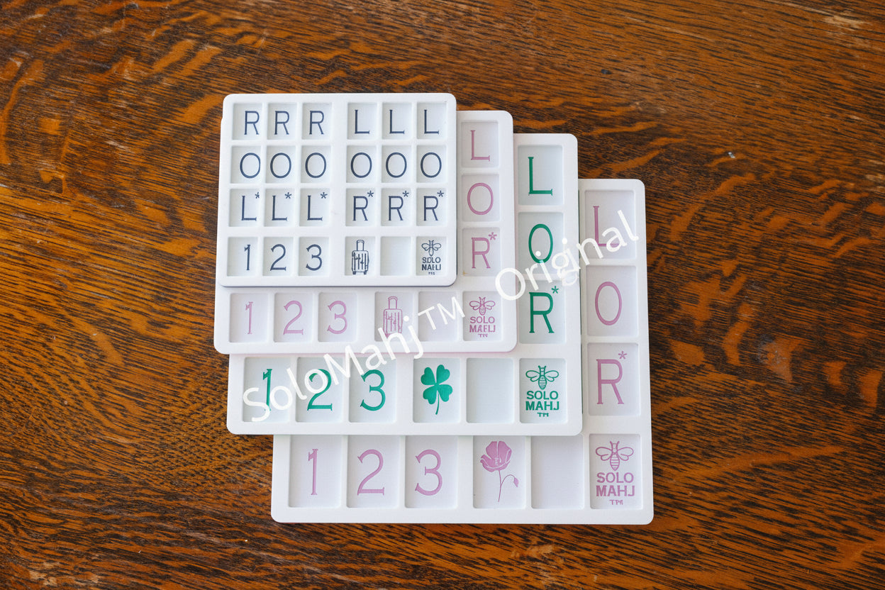 SoloMahj Practice Board, Clover Size, Solo American Mahjong Training Board