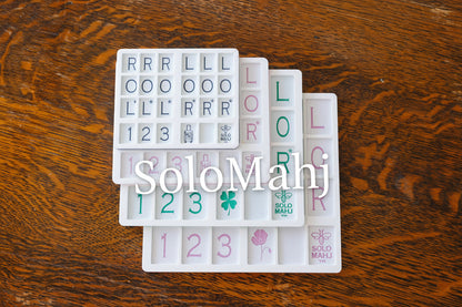 SoloMahj Practice Board, Poppy Size, Solo American Mahjong Training Board