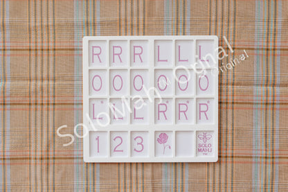SoloMahj Practice Board, Poppy Size, Solo American Mahjong Training Board